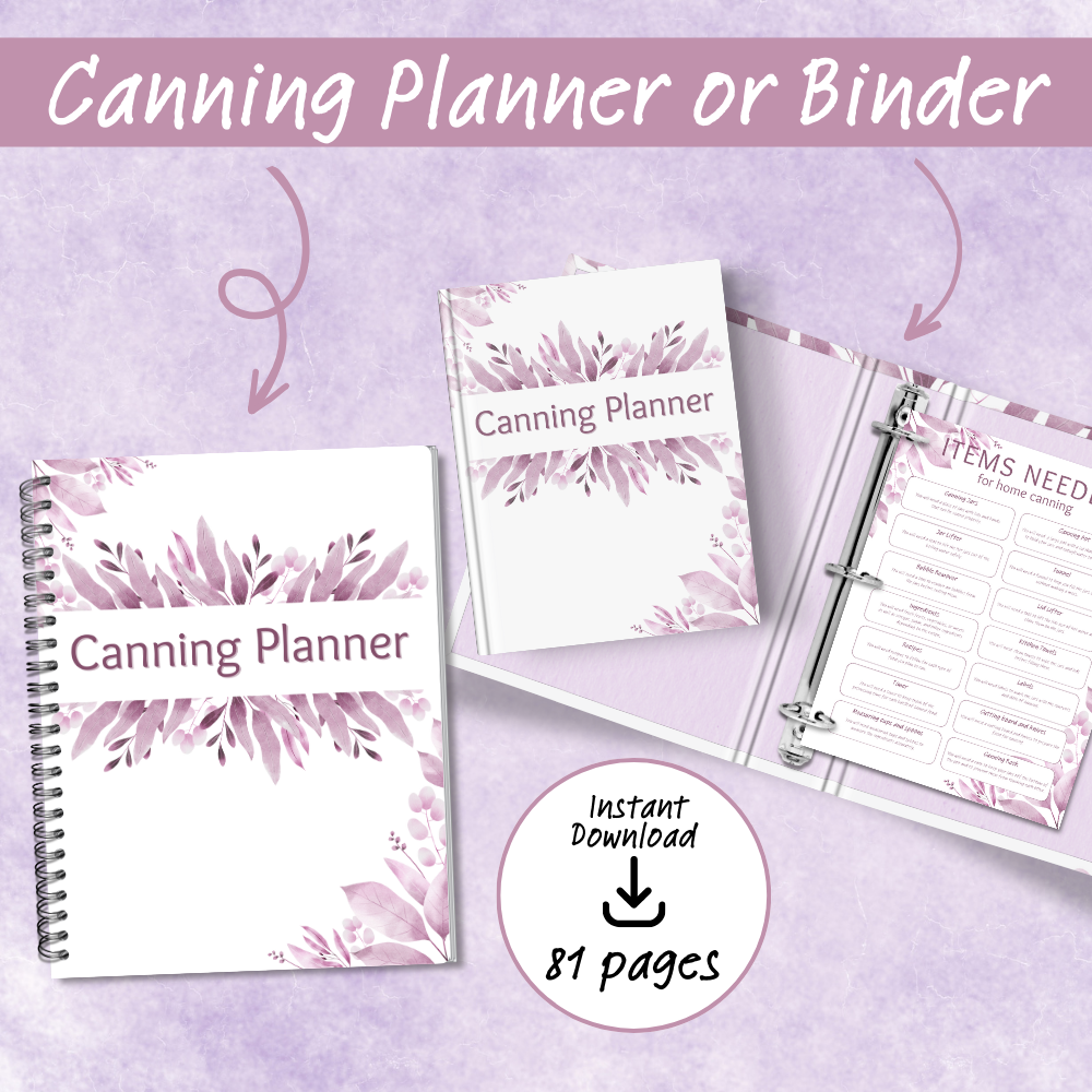 Purple Canning Planner