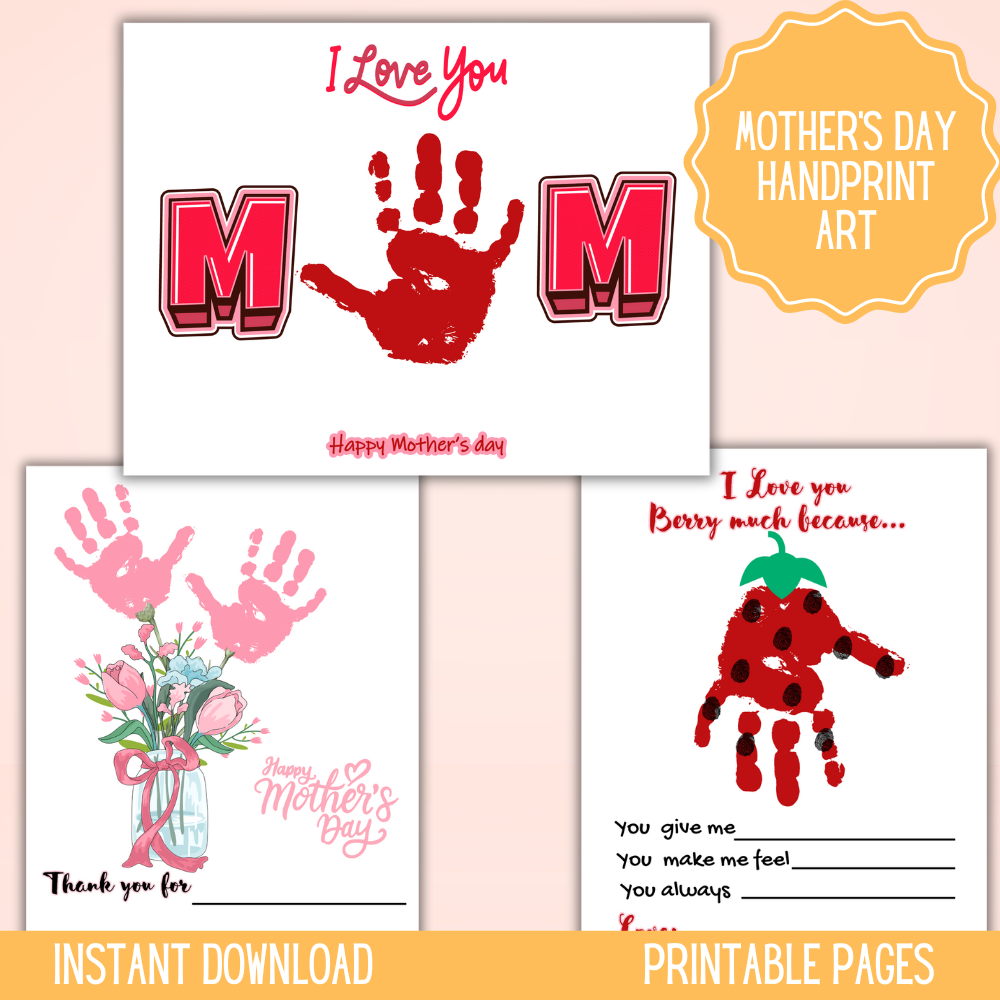 Mother's Day Handprint Art Craft for Kids