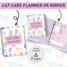 Load image into Gallery viewer, Pastel Cat Care Planner
