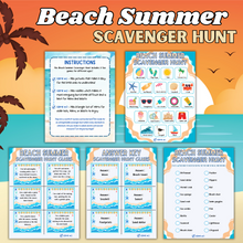 Load image into Gallery viewer, Beach Summer Scavenger Hunt
