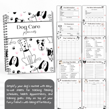 Load image into Gallery viewer, Dog Care Planner - Black and White
