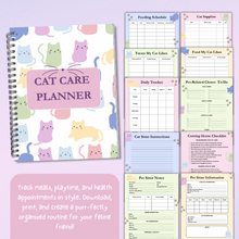 Load image into Gallery viewer, Pastel Cat Care Planner
