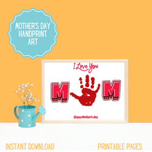 Load image into Gallery viewer, Mother&#39;s Day Handprint Art Craft for Kids
