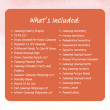 Load image into Gallery viewer, Colorful Canning Planner
