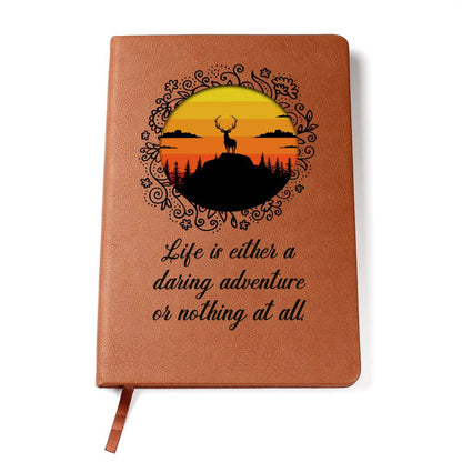 Vegan Leather Covered Journal with Lined Pages for Life's Thoughts